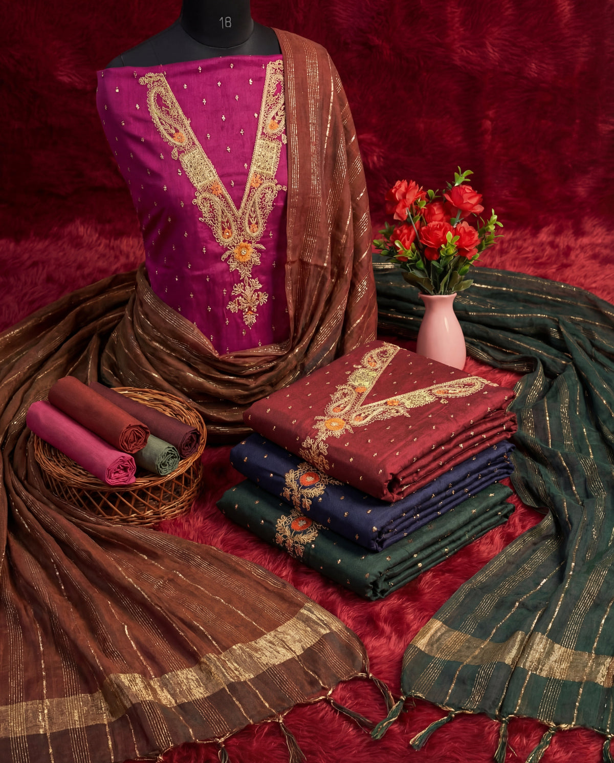 Unstitched dress materials