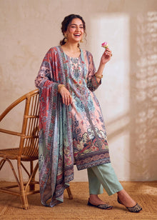 Garden Printed Kurta Set with Dupatta