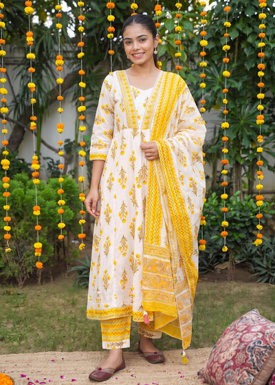 Sunshine Yellow Anarkali